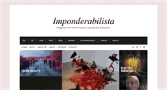 Desktop Screenshot of imponderabilista.com