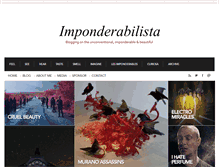 Tablet Screenshot of imponderabilista.com